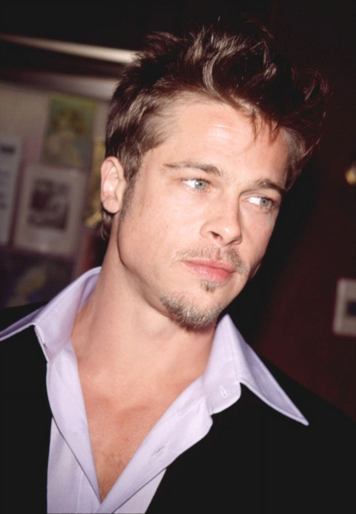 Brad Pitt at the New York premiere of Meet Joe Black photo print.