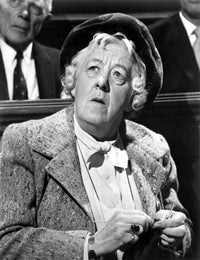 Margaret Rutherford classic portrait photo print in premium quality.