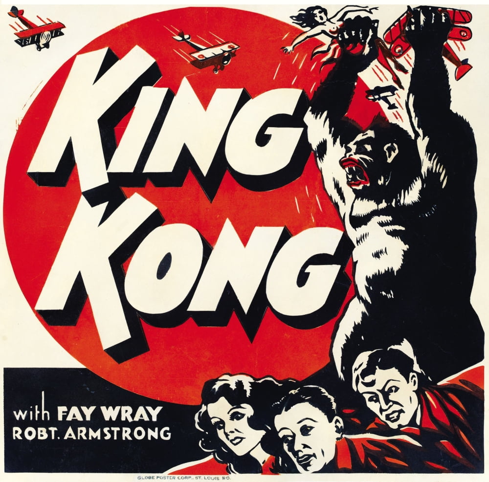 King Kong 1933 Jumbo Window Card Movie Poster Print