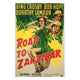 Road to Zanzibar Movie Poster - Classic Film Artwork