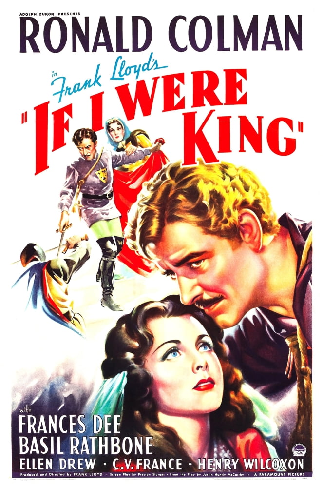 Posterazzi If I Were King Us Art Clockwise From Left Ronald Colman Frances Dee 1938 Movie Masterprint Poster Print, (11 x 17)