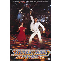 Saturday Night Fever Movie Poster showcasing iconic dance film art.