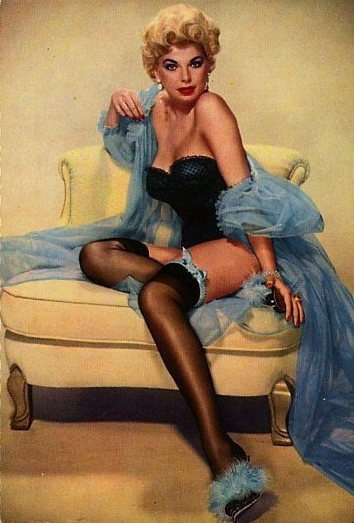 Barbara Nichols Blue Photo Print - available in multiple sizes.