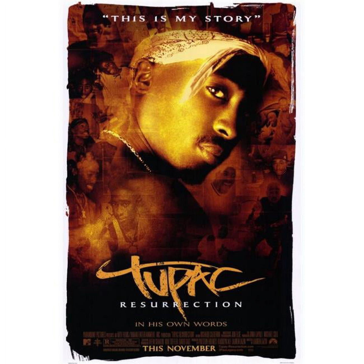 Tupac Resurrection Movie Poster Print 27x40