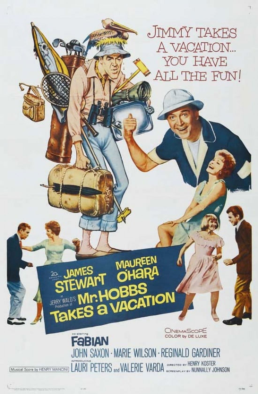 Mr. Hobbs Takes a Vacation Movie Poster 11x17 print