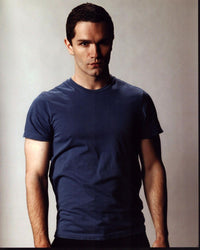Sam Witwer photo print in blue shirt, available in multiple sizes.