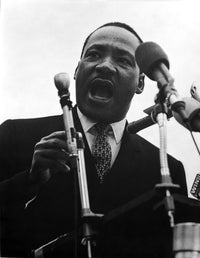 Martin Luther King Jr. giving a speech photo print