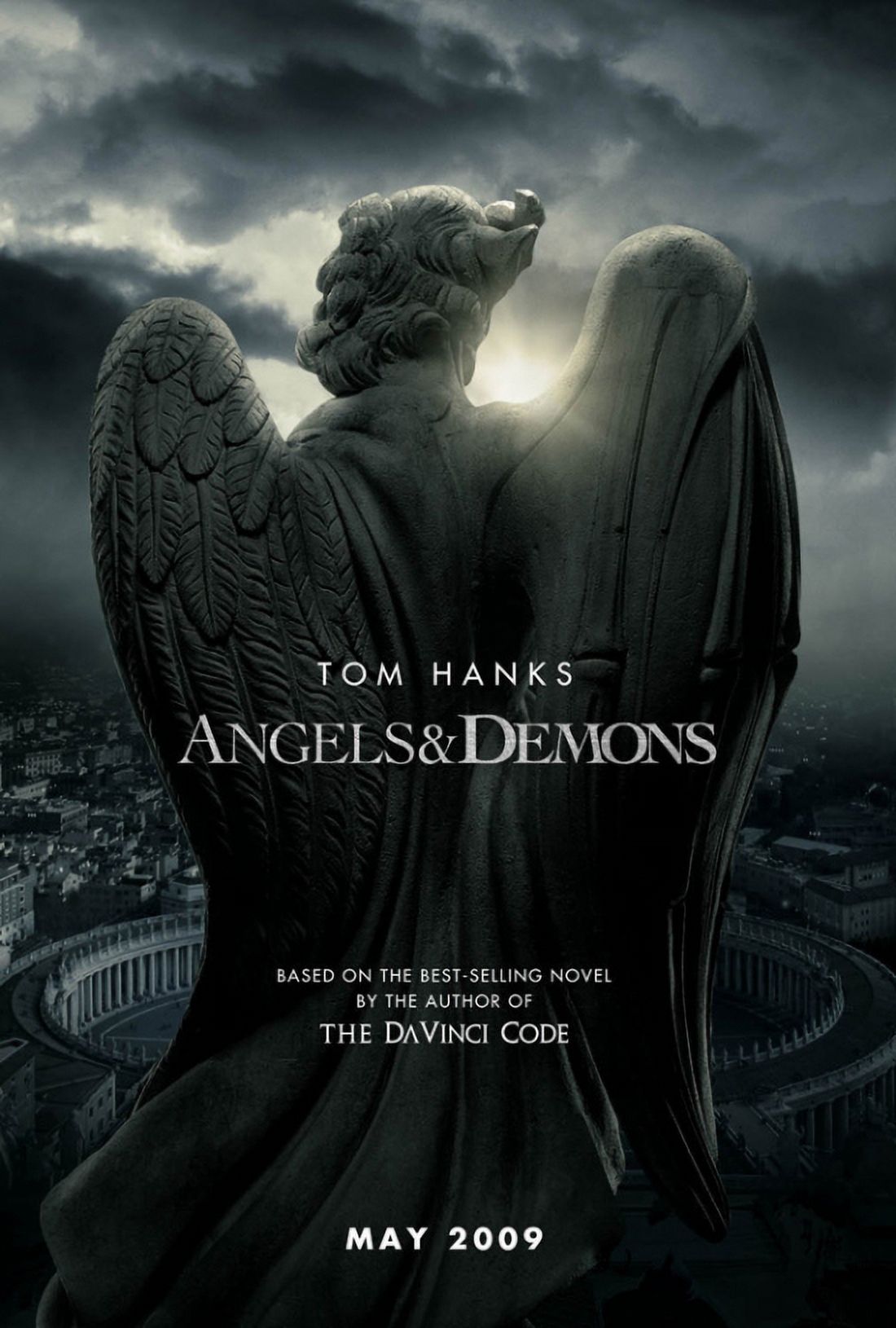 Angels and Demons movie poster 11x17 print featuring dramatic imagery.