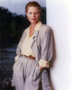 Sharon Gless leaning portrait photo print in a long sleeve top.
