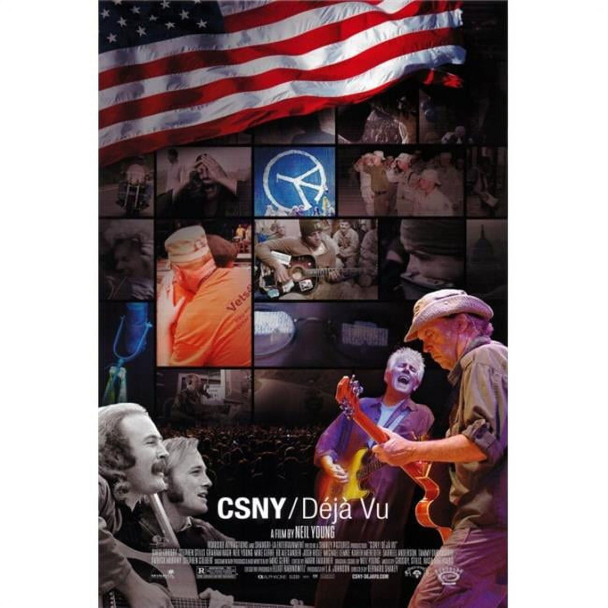 CSNY Deja Vu Movie Poster Print - 27x40 inches