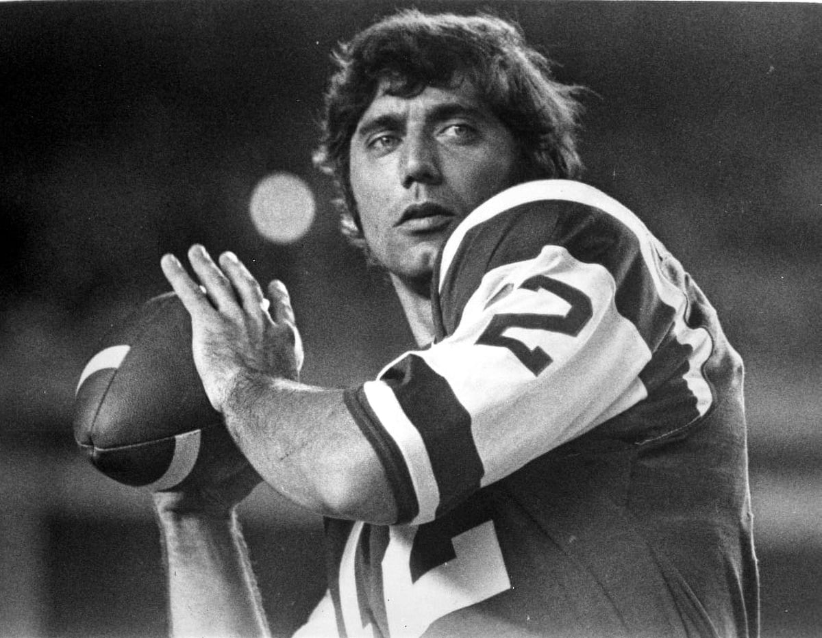 Joe Namath football action photo print in multiple sizes