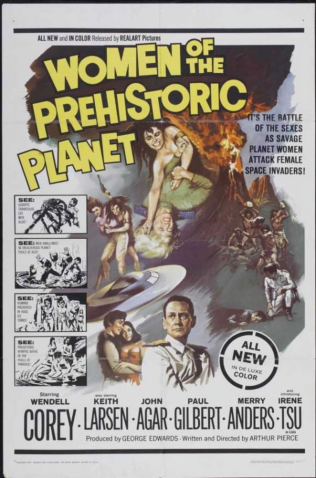 Women of the Prehistoric Planet Movie Poster 11x17