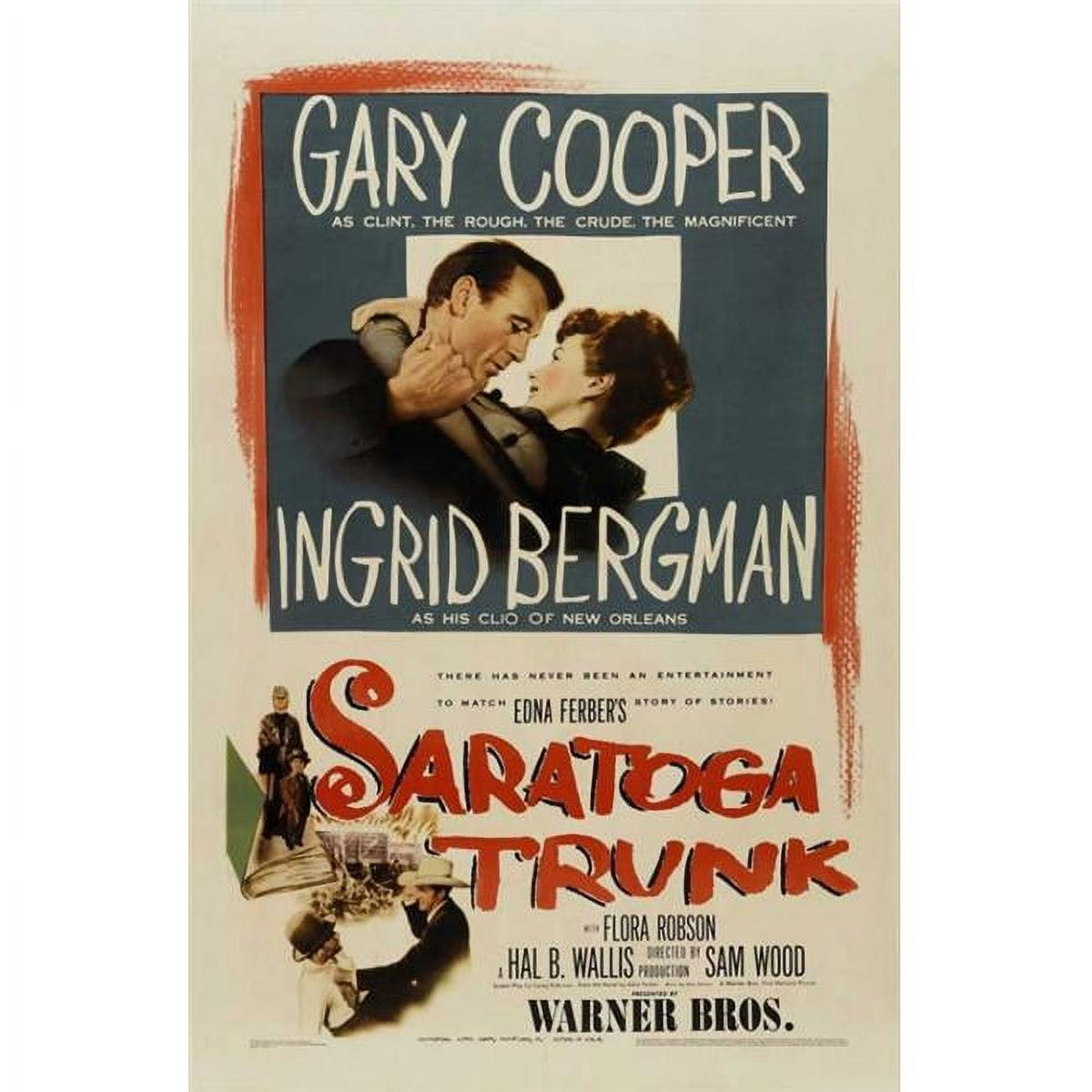 Saratoga Trunk Movie Poster Print 27x40 - Classic Cinema Decor