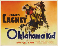 The Oklahoma Kid movie poster featuring James Cagney, classic film art.
