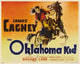 The Oklahoma Kid movie poster featuring James Cagney, classic film art.