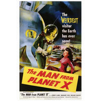 The Man from Planet X Movie Poster Print 27x40 featuring classic sci-fi artwork.