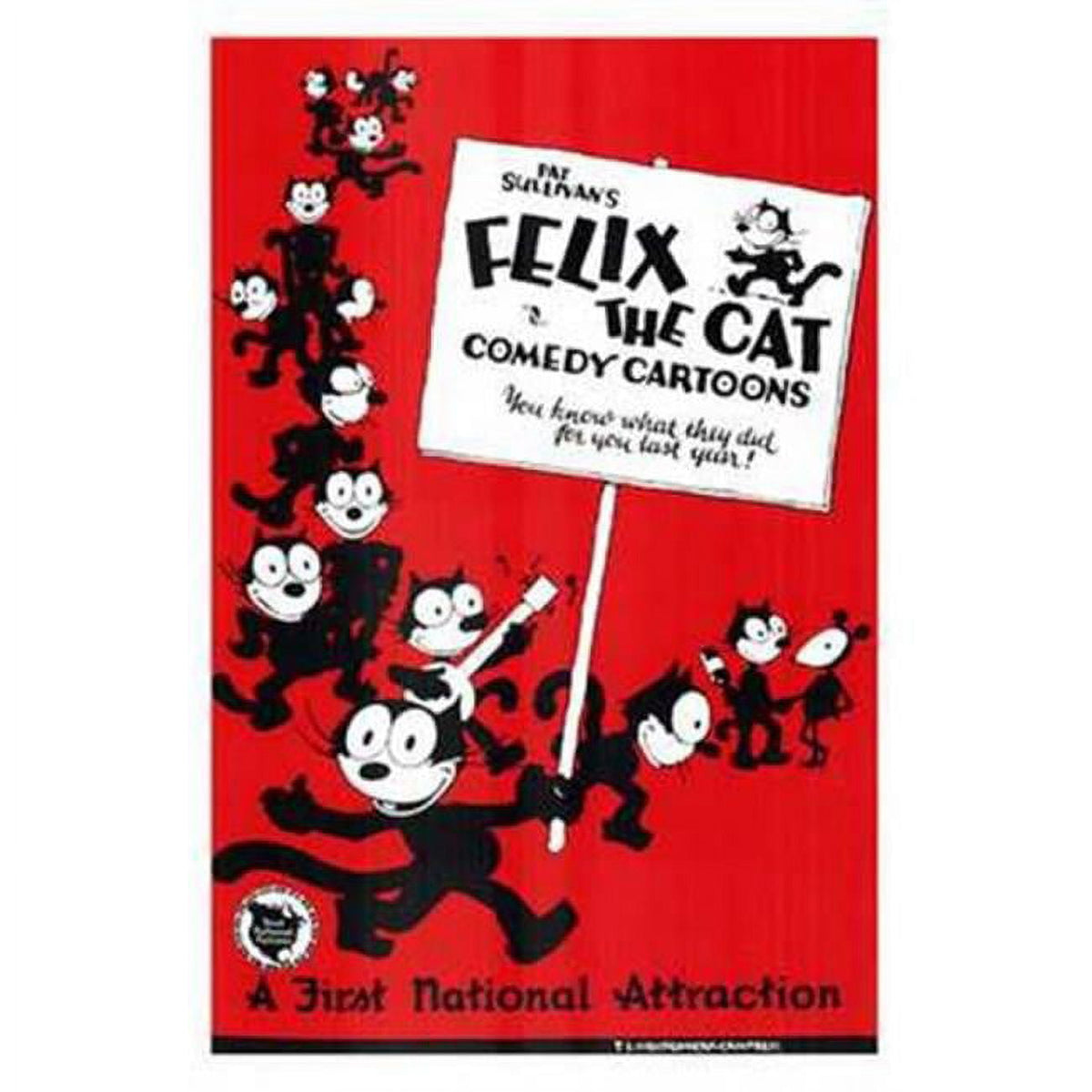 Felix the Cat movie poster 11x17 - vintage animation art