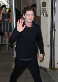 Logan Lerman candid photo print taken in New York on July 26, 2016.