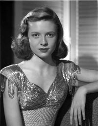 Cathy O'Donnell Silk Top Photo Print showcasing classic Hollywood elegance.