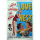 Love Nest c.1951 movie poster print in 11x17 size.
