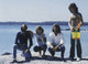 Bee Gees relaxing at the beach photo print