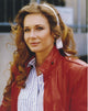 Mary Crosby portrait photo print in red jacket