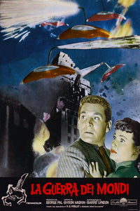 The War of the Worlds Movie Masterprint Poster featuring Gene Barry and Ann Robinson, 1953.