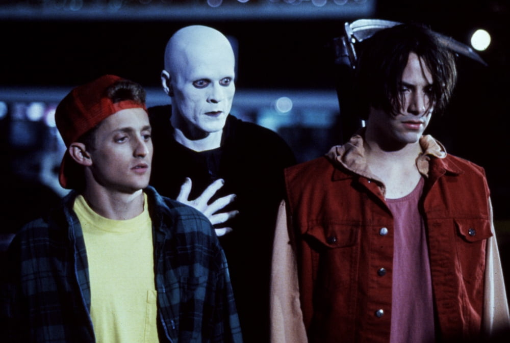 Bill and Ted's Bogus Journey photo poster print featuring Alex Winter and Keanu Reeves.