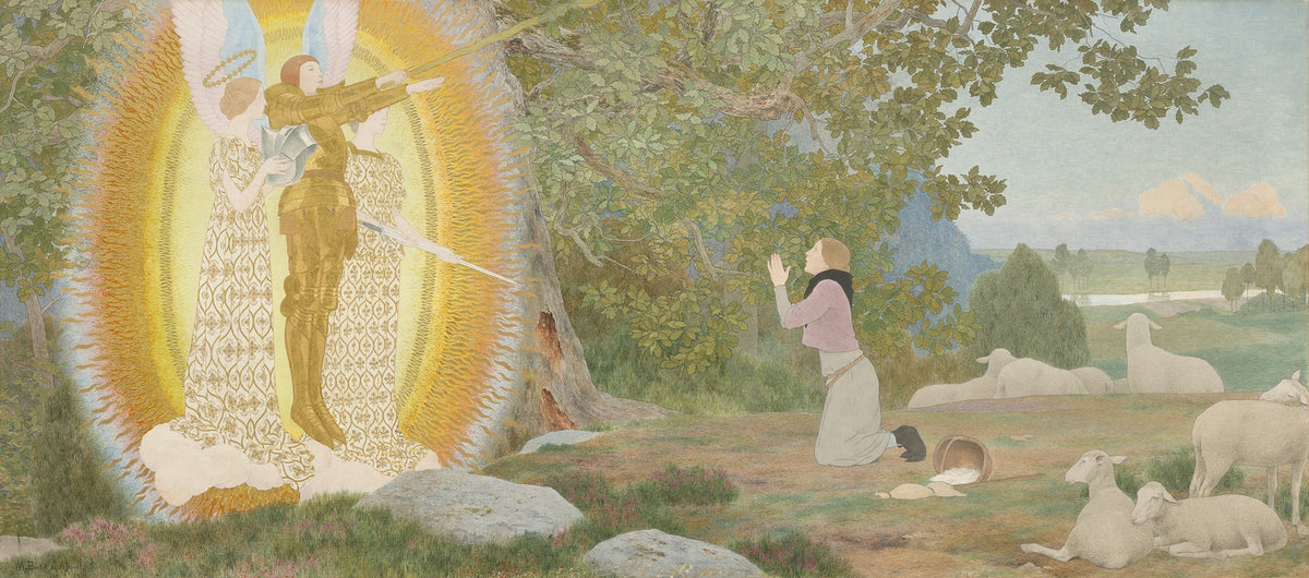 The Vision and Inspiration Poster Print by Louis Maurice Boutet de Monvel, Joan of Arc series.