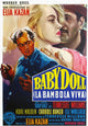 La Bambola Viva movie poster featuring Karl Malden, Carroll Baker, and Eli Wallach - 1956 film art print.