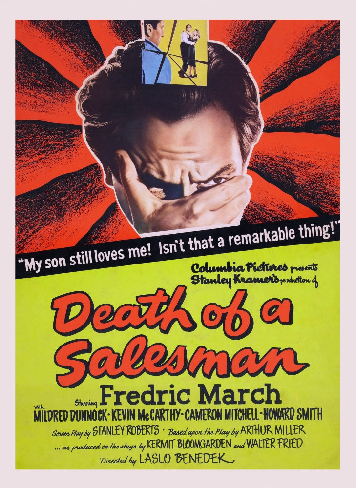 Death of A Salesman movie masterprint poster print featuring Fredric March from 1951.