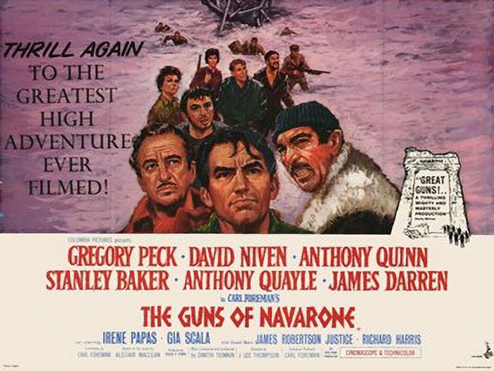 The Guns of Navarone movie poster 17x11 | Classic film art