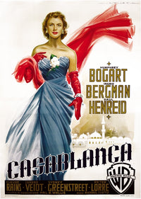 Casablanca Movie Masterprint Poster featuring Ingrid Bergman 1942.