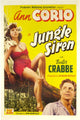Jungle Siren Movie Poster Print featuring Ann Corio and Buster Crabbe, 11x17 size, vintage film art