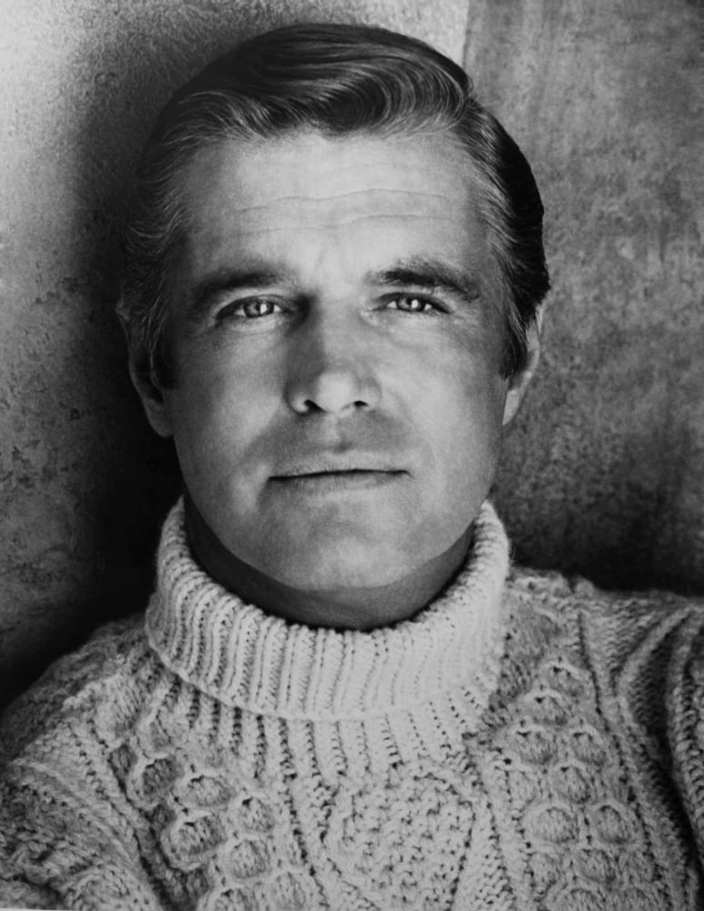 George Peppard portrait poster print available in multiple sizes.