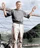 The Great Escape photo print featuring Steve McQueen from the 1963 film.