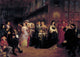 The Courtship of Anne Boleyn art print by Emanuel Gottlieb Leutze, historical artwork depicting Anne Boleyn's courtship.
