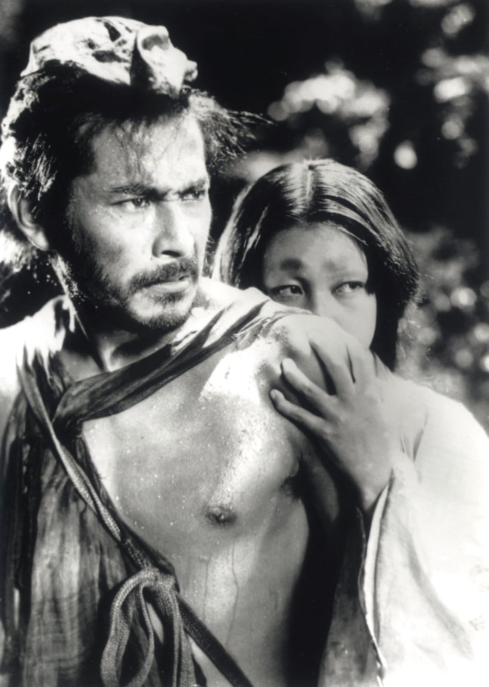 Rashomon movie photo print featuring Toshiro Mifune and Machiko Kyo