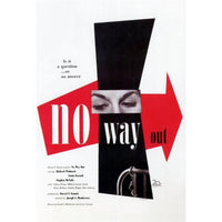 No Way Out Movie Poster Print showing suspenseful film scene, 27x40 inches.