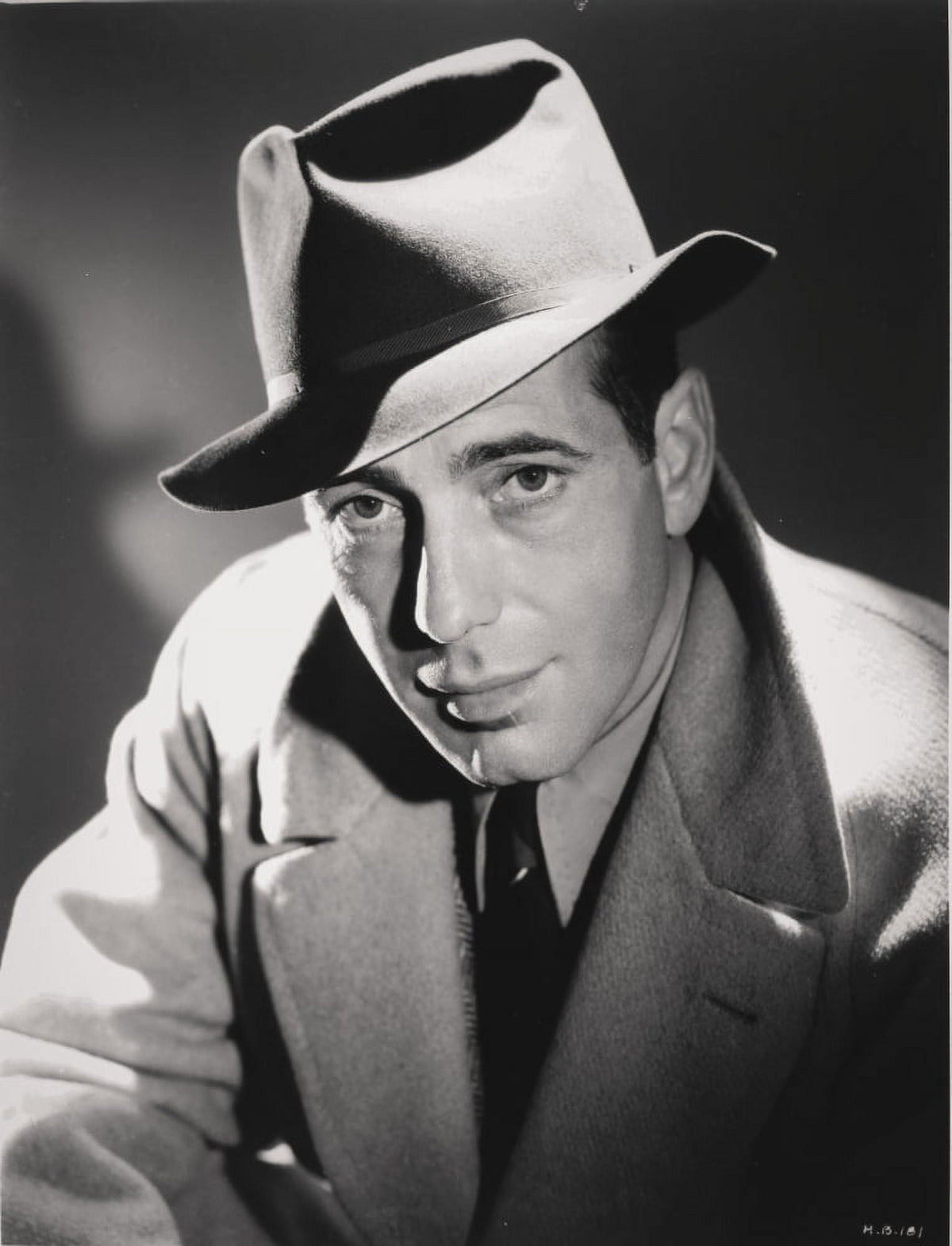 Humphrey Bogart wearing a fedora classic photo print