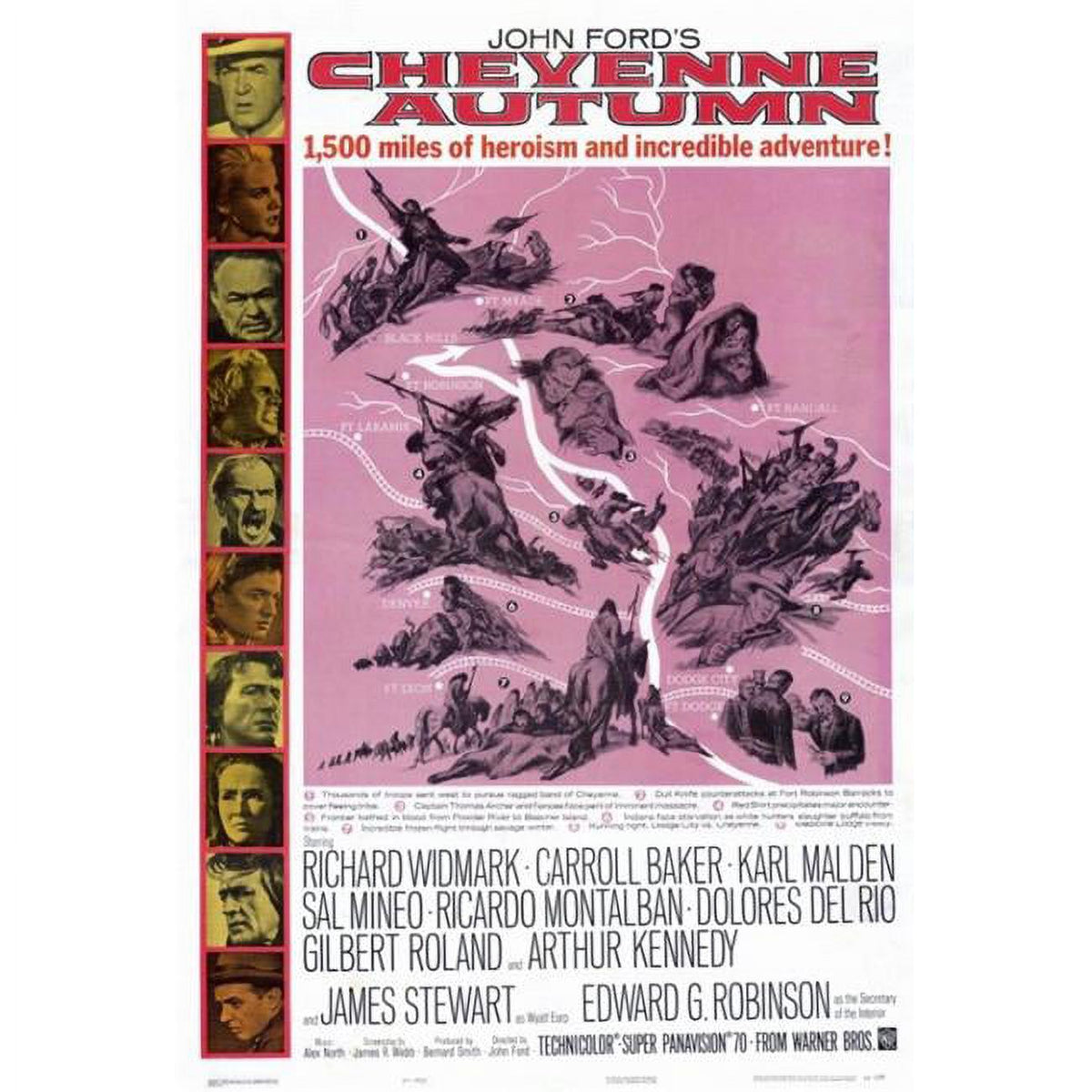 Cheyenne Autumn Movie Poster Print 27x40 - Iconic Film Artwork