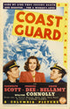 Coast Guard movie masterprint poster featuring Randolph Scott, Frances Dee, and Ralph Bellamy, 1939.