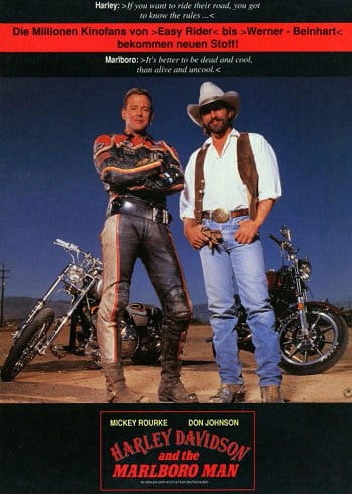 Harley Davidson and the Marlboro Man Movie Poster 11x17