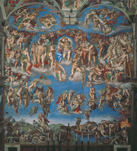 Sistine Chapel poster print showcasing Michelangelo's frescoes