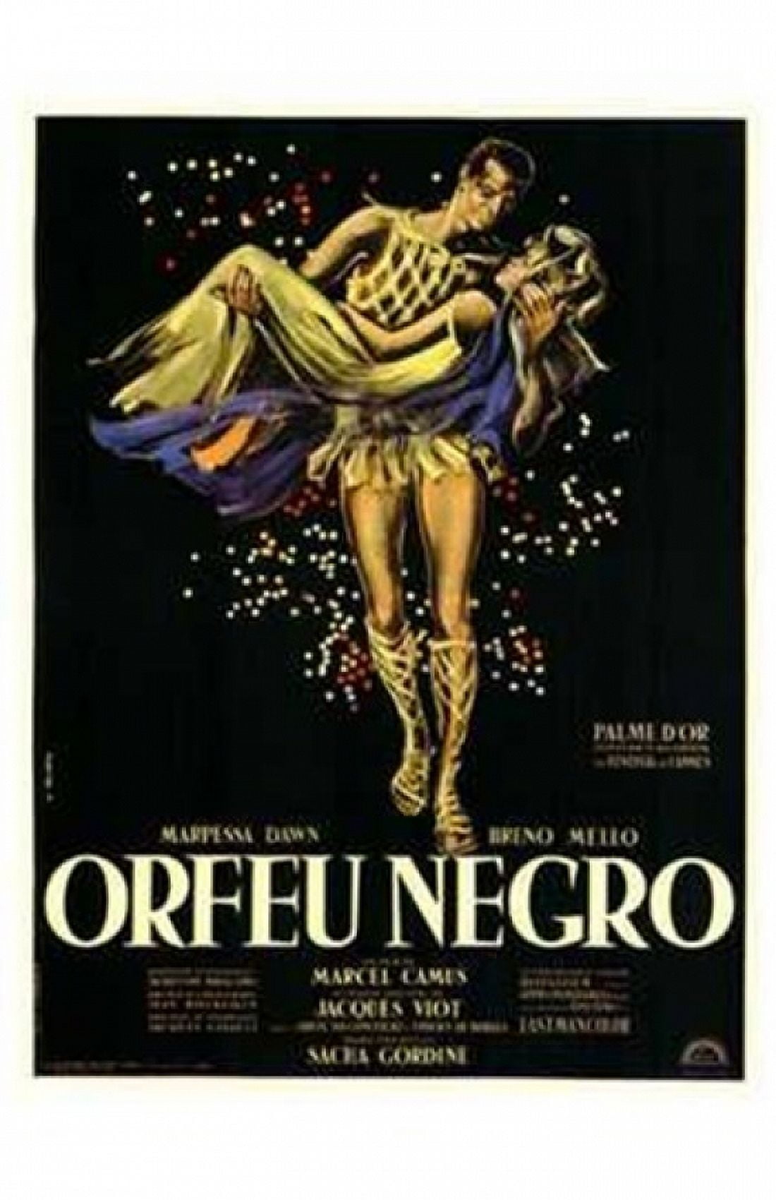 Black Orpheus Movie Poster in 11x17 size, vibrant cinematic art