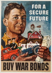 Buy War Bonds 1945 Vintage Poster Print by Amos Sewell 18x24