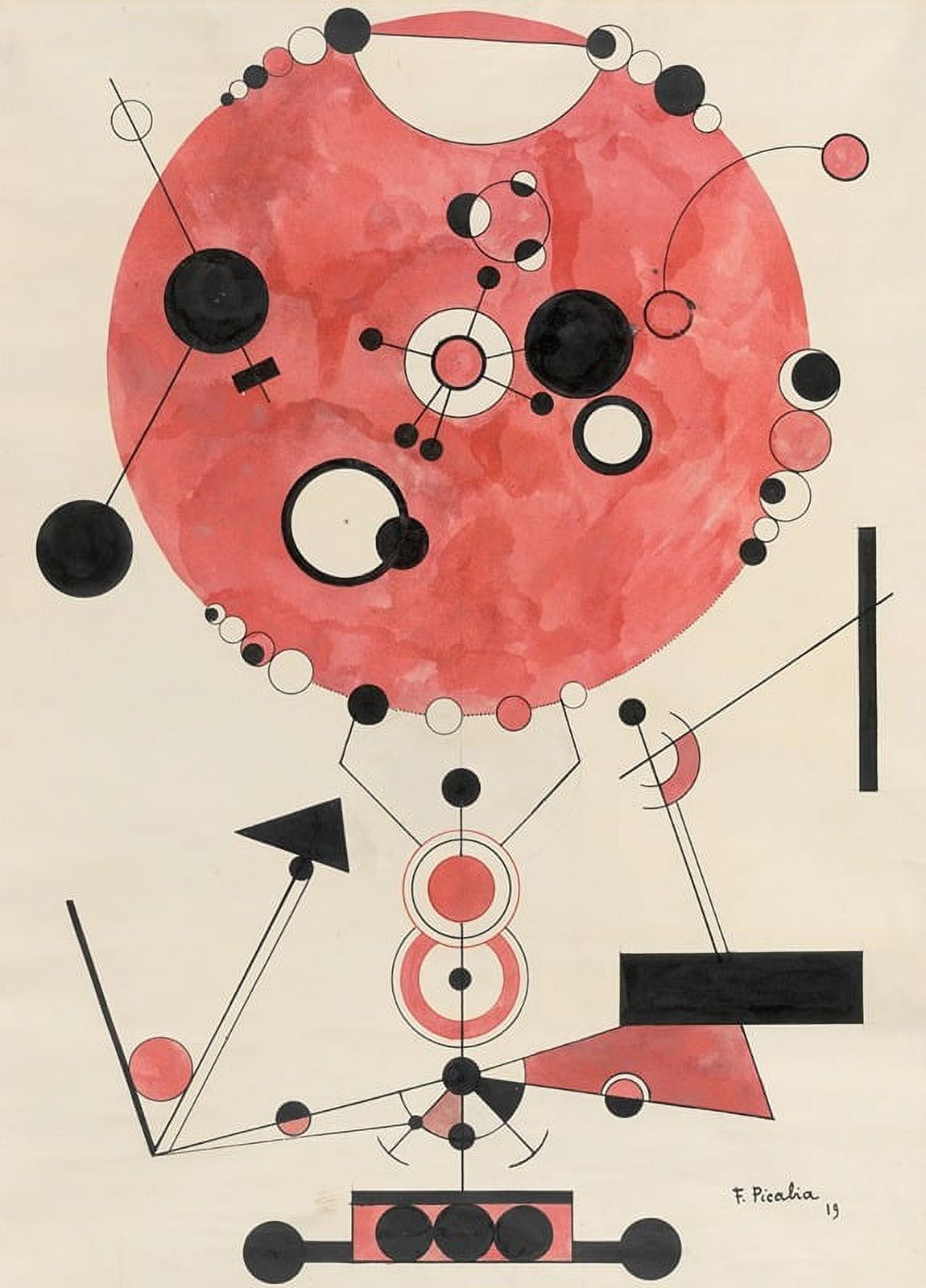 Untitled 1919 Art Poster Print by Francis Picabia