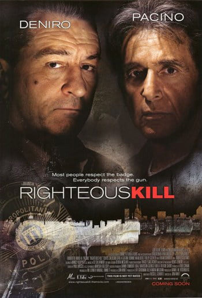 Righteous Kill Movie Poster 11x17 print showcasing dramatic film art.