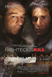 Righteous Kill Movie Poster 11x17 print showcasing dramatic film art.