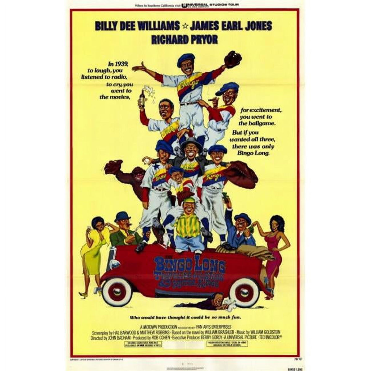 The Bingo Long Traveling All-Stars & Motor Kings movie poster in 11x17 size.